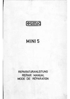 Eumig Mini 5 manual. Camera Instructions.